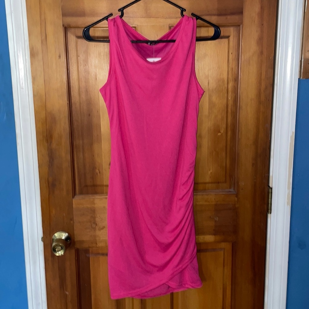 NWT hot pink bodycon mini dress